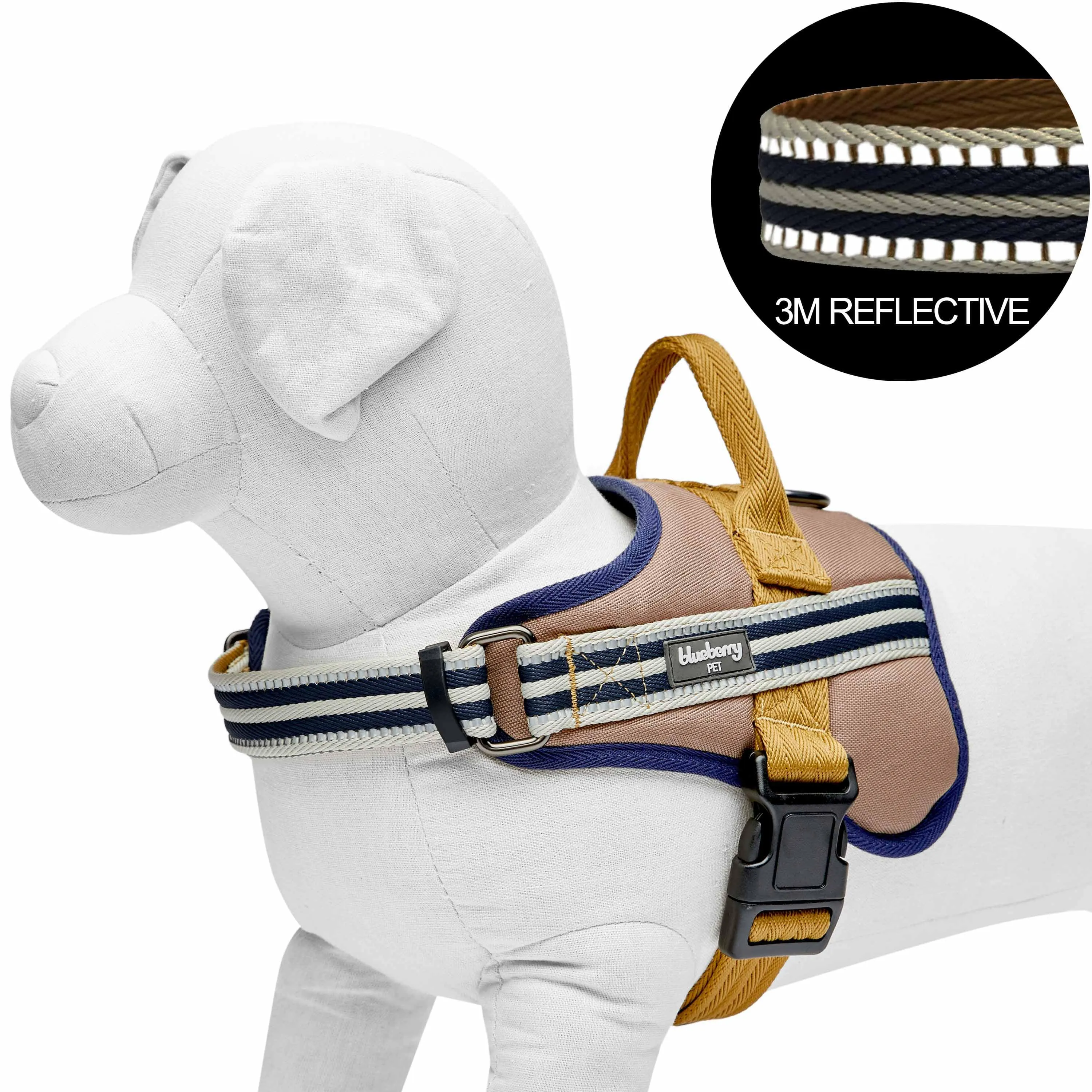 Service K-9 | 3M Reflective Dog Harness in Multi-colored Stripes