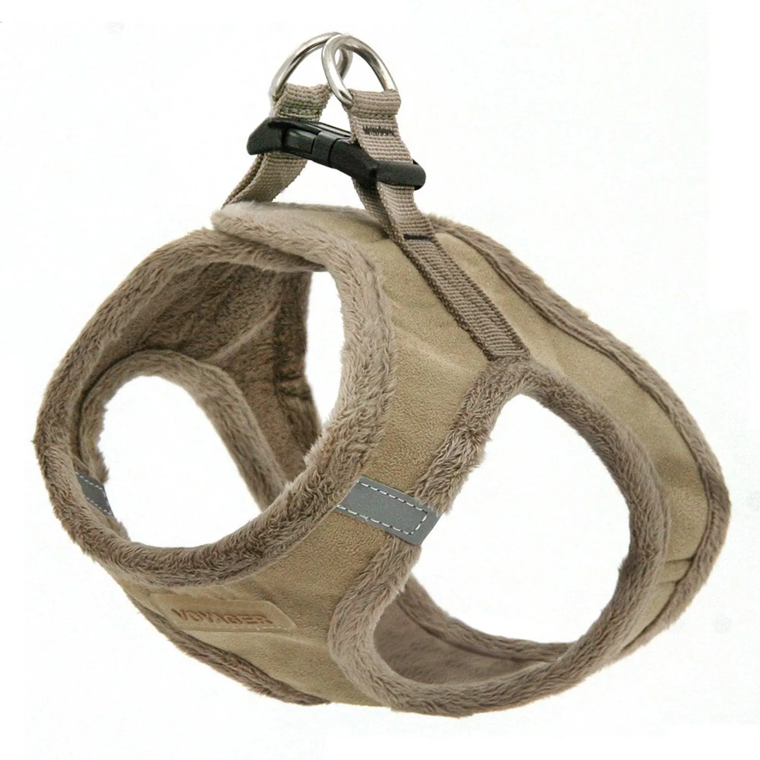 Step-In Plush Suede Harness with Reflective Bands