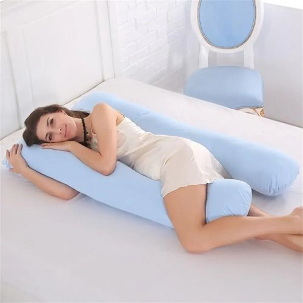 U Shape Cotton Side Sleeper Sleeping Support Pillow Pregnant Women