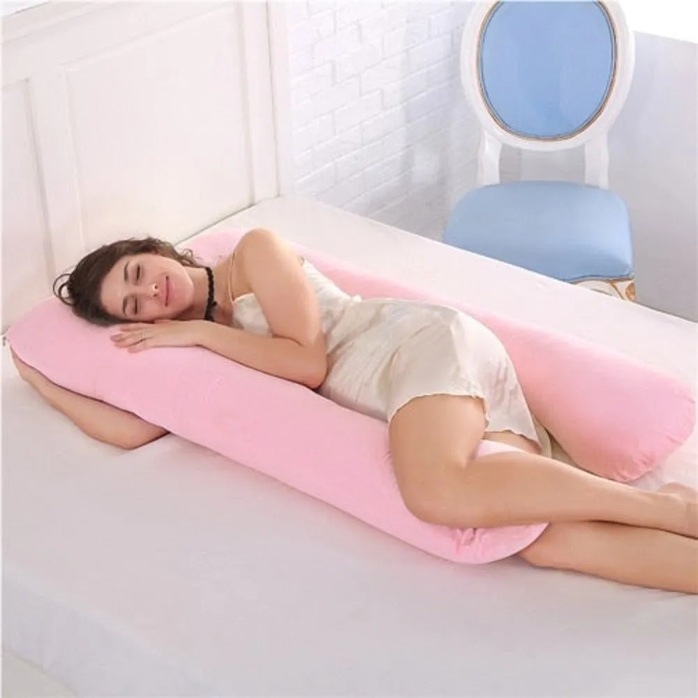 U Shape Cotton Side Sleeper Sleeping Support Pillow Pregnant Women