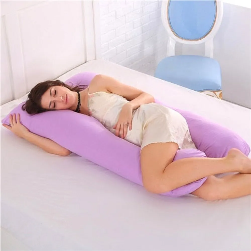 U Shape Cotton Side Sleeper Sleeping Support Pillow Pregnant Women