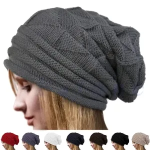 Unisex Oversized Knitted Baggy Beanie