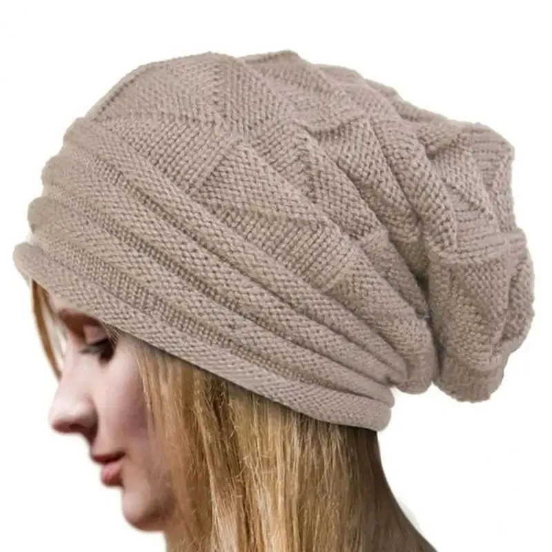 Unisex Oversized Knitted Baggy Beanie