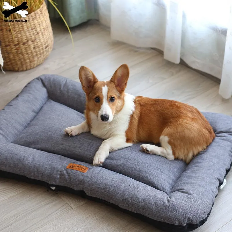 Washable Soft Cushion Dog Bed