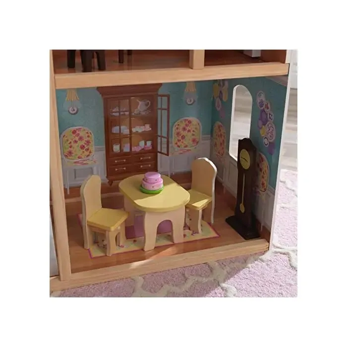 Wooden Dollhouse Playset 28 pcs Furniture